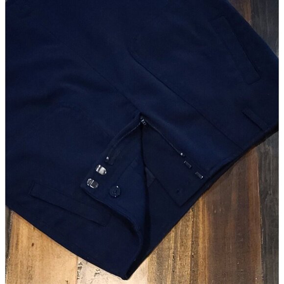 Banana Republic Size 2 Dark Blue Mini Skirt Fornt zip 4 pockets with Belt Loops - Picture 3 of 9